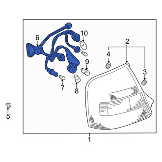 Mazda OE - Rear Tail Light Wiring Harness