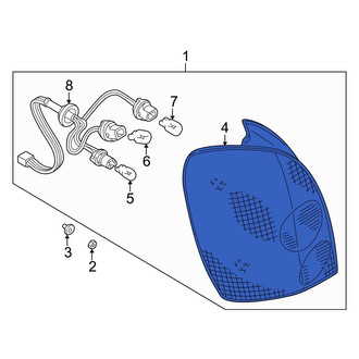 Mazda OE - Rear Right Tail Light Assembly