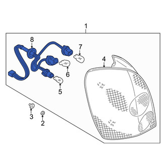 Mazda OE - Rear Tail Light Wiring Harness