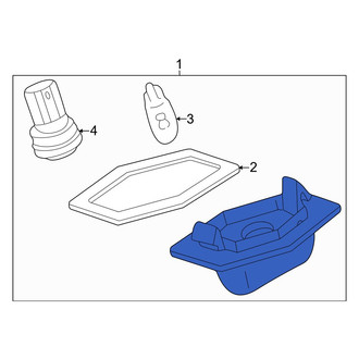 Mazda OE - Rear License Plate Light Lens