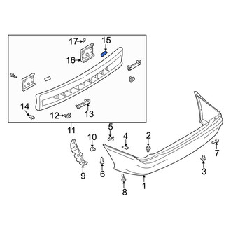 Mazda OE - Bumper Cover Reinforcement Beam Seal