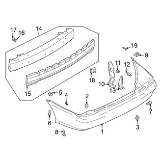 Mazda OE - Rear Bumper Seal