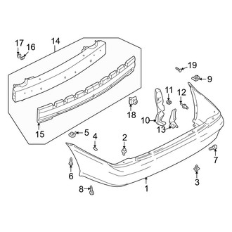 Mazda OE - Rear Bumper - Bumper & Components