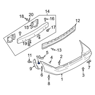 Mazda OE - Door Interior Trim Panel Grommet