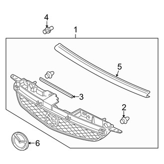 Mazda OE - Grille & Components (With MPS Option), (DX / ES / LX)