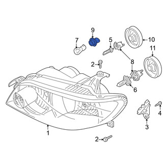Mazda OE - Front Parking Light Bulb Socket