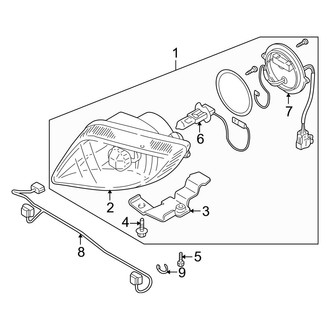 Mazda OE - Front Lamps - Fog Lamps (W/O MPS Option), (DX / ES / LX)