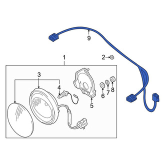 Mazda OE - Front Fog Light Wiring Harness