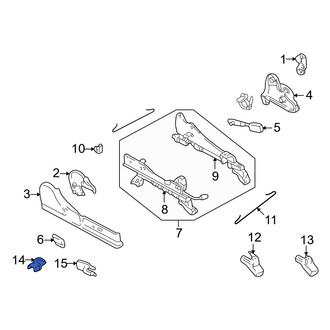 Mazda OE - Rear Right Outer Seat Track Cover