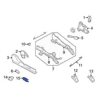 Mazda OE - Rear Right Inner Seat Track Cover