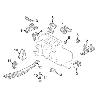 Mazda OE - Engine / Transaxle - Engine & Transmission Mounting (2.0L Standard Tr)