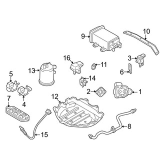 Mazda OE - Emission System - Emission Components