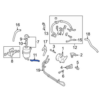 Mazda OE - Front Power Steering Cooler Line