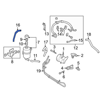Mazda OE - Front Power Steering Cooler Line