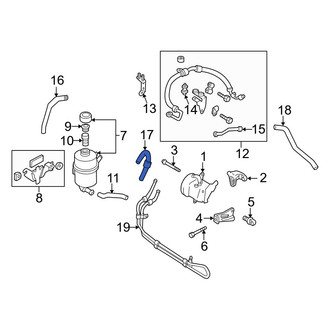 Mazda OE - Front Power Steering Cooler Line