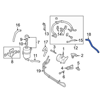 Mazda OE - Front Power Steering Cooler Line