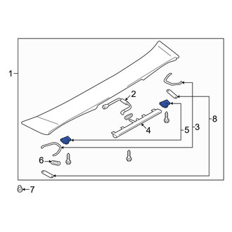 Mazda OE - Deck Lid Finish Panel Clip