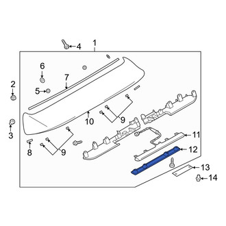 Mazda OE - Rear Center High Mount Stop Light Bezel