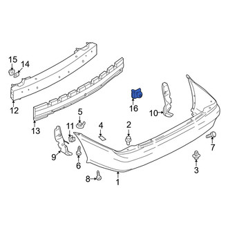 Mazda OE - Rear Lower Bumper Cover Retainer