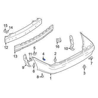Mazda OE - Rear Bumper Seal