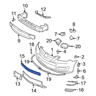 Mazda OE - Front Bumper Impact Strip