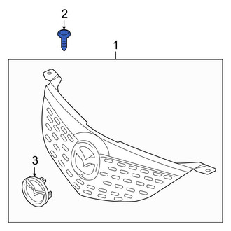 Mazda OE - Radiator Support Access Cover Bolt