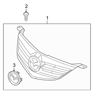 Mazda OE - Grille & Components (Sporty Type), (i / S Sedan)