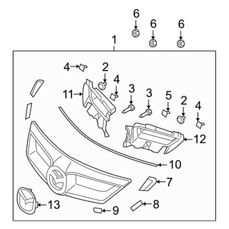 Mazda OE - Grille & Components (S Hatchback)