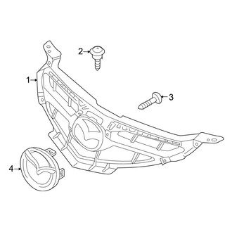 Mazda OE - Grille & Components (Mazdaspeed)