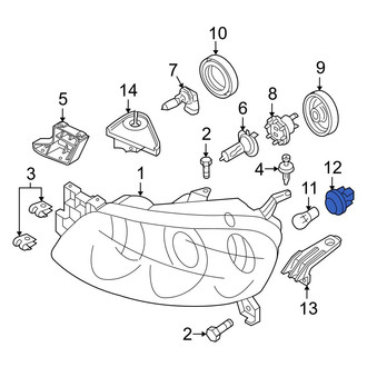Mazda OE - Front Parking Light Bulb Socket