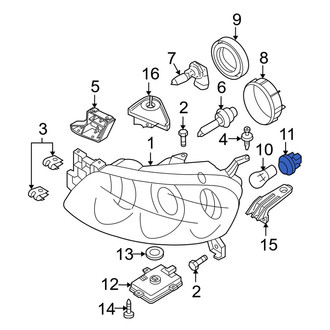 Mazda OE - Front Headlight Socket