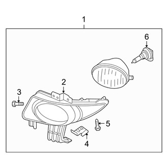 Mazda OE - Front Lamps - Fog Lamps (Standard Type), (i / S Sedan)