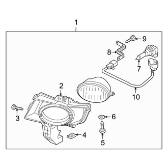 Mazda OE - Front Lamps - Fog Lamps (Standard Type), (i / S Sedan)