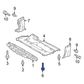 Mazda OE - Radiator Support Splash Shield Bolt