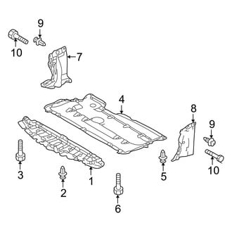 Mazda OE - Radiator Support - Splash Shields