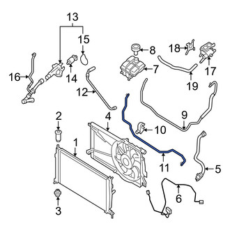 Mazda OE - Upper Radiator Coolant Hose