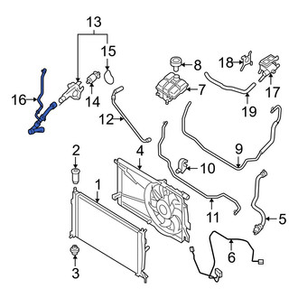 Mazda OE - Upper Radiator Coolant Hose