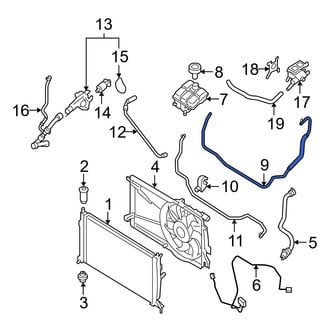 Mazda OE - Engine Coolant Overflow Hose
