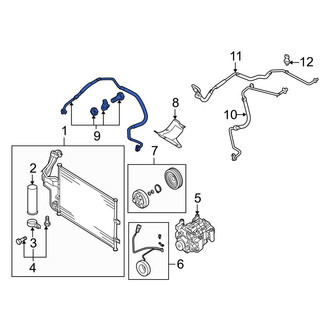 Mazda OE - A/C Refrigerant Discharge Hose