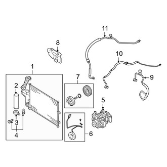 Mazda OE - Air Conditioner & Heater - Condenser, Compressor & Lines (Mazdaspeed)