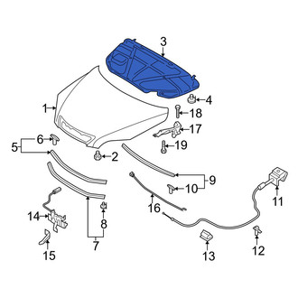 Mazda OE - Hood Insulation Pad