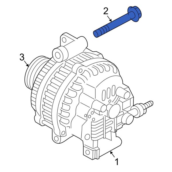 Mazda OE RF7118W20 Alternator Pulley Bolt