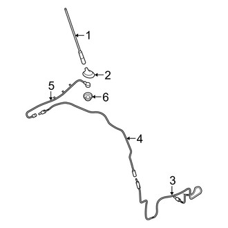 Mazda OE - Electrical - Antenna (i / S Sedan)