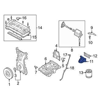Mazda OE - Engine Oil Filter Adapter