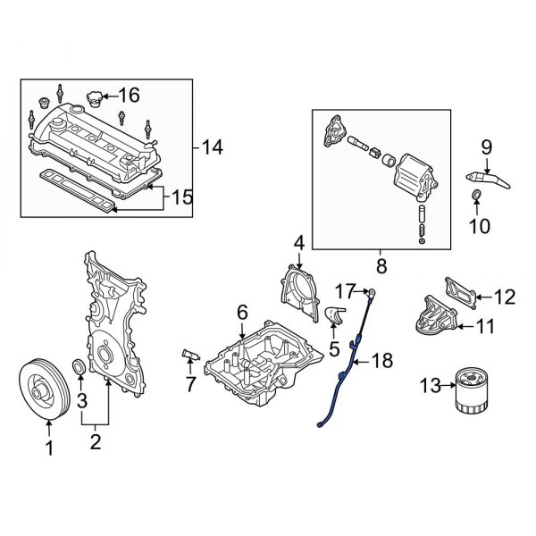 Engine Oil Dipstick Tube