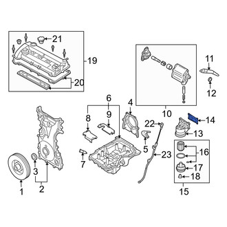 Mazda OE - Engine Oil Filter Adapter Gasket