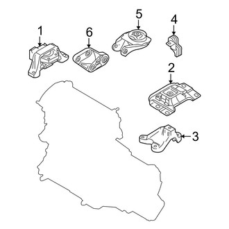Mazda OE - Engine / Transaxle - Engine & Transmission Mounting (Turbocharged 2.3L)