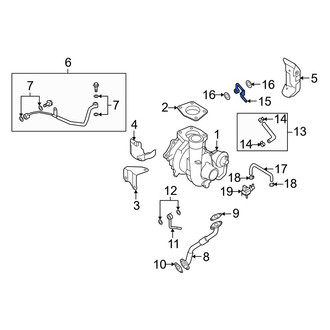 Mazda OE - Turbocharger Coolant Line