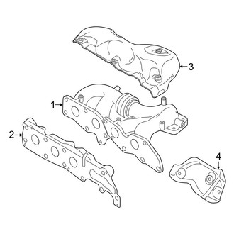Mazda OE - Exhaust System - Manifold (Turbocharged 2.3L)
