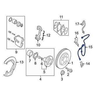 Mazda OE - Front ABS Wheel Speed Sensor Wiring Harness
